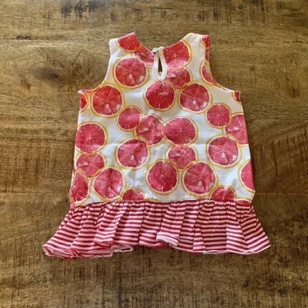 Burt’s Bees Baby Girl  Dress  Pink Red size 3-6 m